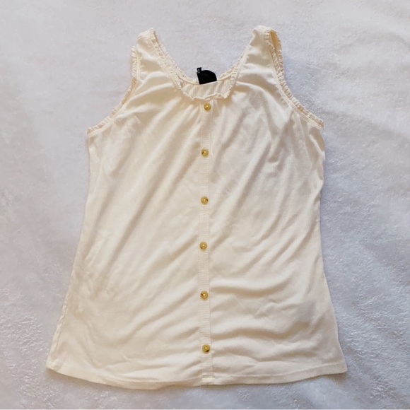 Cream tank top - Picture 1 of 2